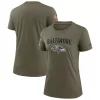Women's Nike Olive Baltimore Ravens 2022 Salute To Service Legend T-Shirt