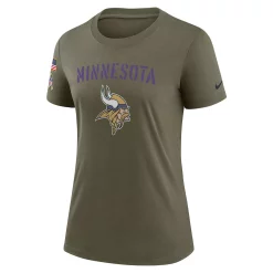 Women's Nike Olive Minnesota Vikings 2022 Salute To Service Legend T-Shirt -Nike Clothing store 6111236 ALT2