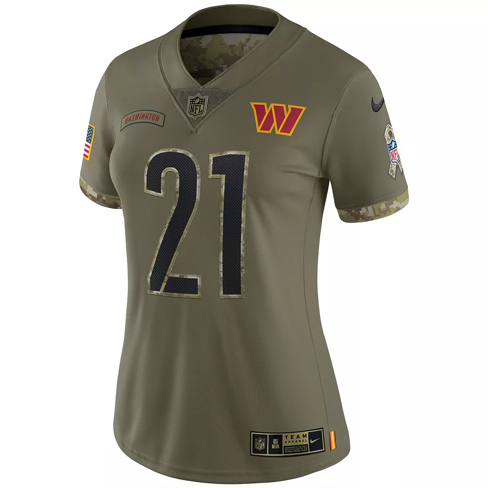 Women's Nike Sean Taylor Olive Washington Commanders 2022 Salute To Service Retired Player Limited Jersey 3 Women's Nike Sean Taylor Olive Washington Commanders 2022 Salute To Service Retired Player Limited Jersey - Image 3