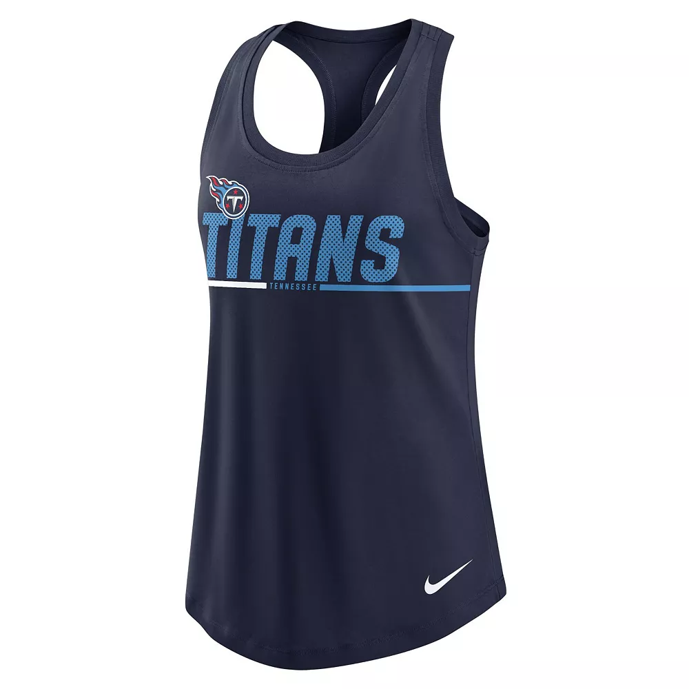 Women's Nike Navy Tennessee Titans Team Name City Tri-Blend Racerback Tank Top 3 Women's Nike Navy Tennessee Titans Team Name City Tri-Blend Racerback Tank Top - Image 3