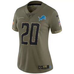 Women's Nike Barry Sanders Olive Detroit Lions 2022 Salute To Service Retired Player Limited Jersey 5 Women's Nike Barry Sanders Olive Detroit Lions 2022 Salute To Service Retired Player Limited Jersey -Nike Clothing store 6112868 ALT2