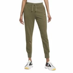 Women's Nike Dri-FIT Get Fit French Terry Training Joggers -Nike Clothing store 6121212 Medium Olive