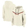 Women's Nike Cream Cleveland Browns Historic Performance Pullover Hoodie