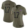 Women's Nike Josh Allen Olive Josh Allen 2022 Salute To Service Limited Jersey