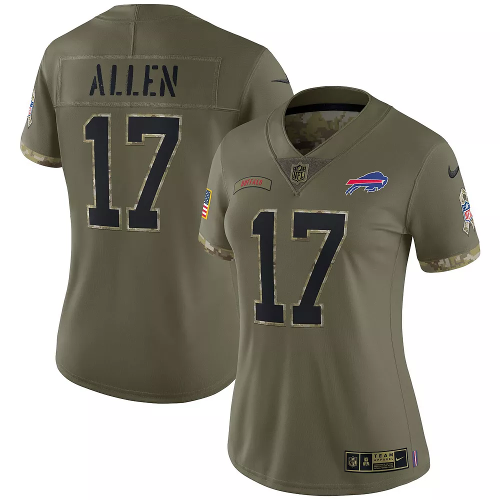 Women's Nike Josh Allen Olive Josh Allen 2022 Salute To Service Limited Jersey 2 Women's Nike Josh Allen Olive Josh Allen 2022 Salute To Service Limited Jersey - Image 2