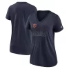 Women's Nike Heathered Navy Chicago Bears Lock Up Tri-Blend V-Neck T-Shirt
