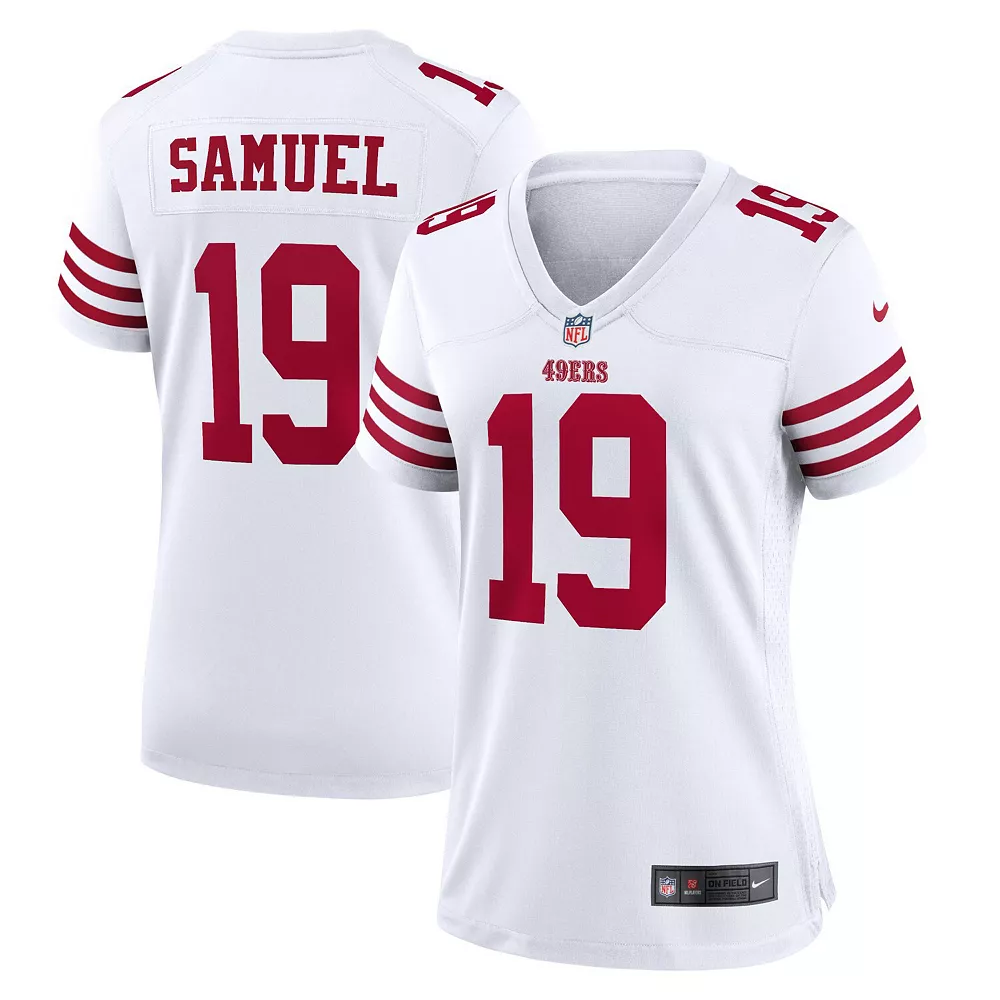 Women's Nike Deebo Samuel White San Francisco 49ers Player Game Jersey 1 Women's Nike Deebo Samuel White San Francisco 49ers Player Game Jersey