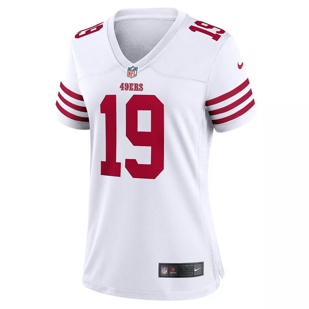 Women's Nike Deebo Samuel White San Francisco 49ers Player Game Jersey 3 Women's Nike Deebo Samuel White San Francisco 49ers Player Game Jersey - Image 3