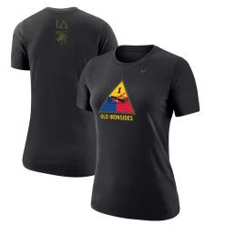 Women's Nike Black Army Black Knights 1st Armored Division Old Ironsides Operation Torch T-Shirt