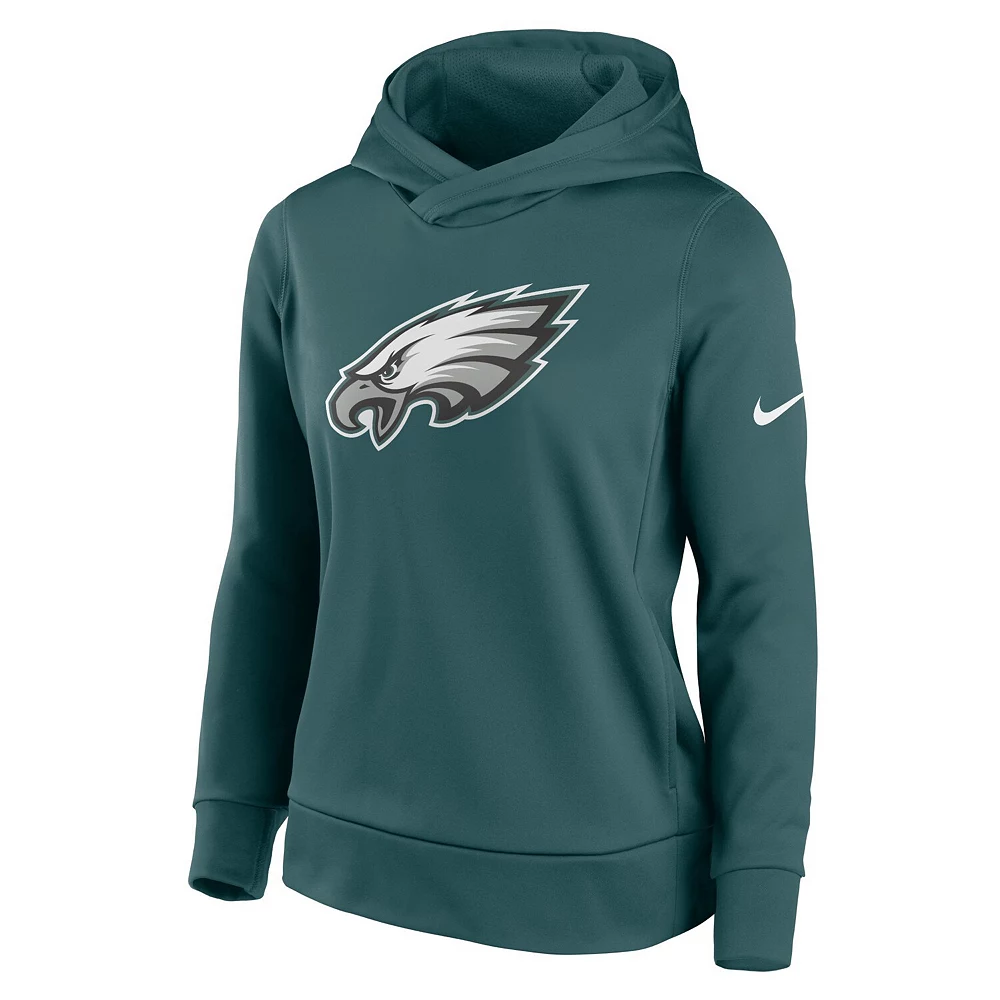 Women's Nike Heathered Midnight Green Philadelphia Eagles Team Performance Pullover Hoodie 3 Women's Nike Heathered Midnight Green Philadelphia Eagles Team Performance Pullover Hoodie - Image 3