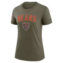 Women's Nike Olive Chicago Bears 2022 Salute To Service Legend T-Shirt -Nike Clothing store 6154450 ALT2
