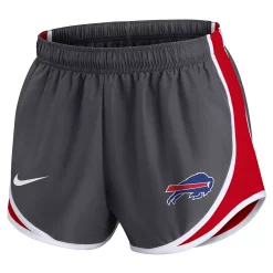 Women's Nike Charcoal Buffalo Bills Logo Performance Tempo Shorts -Nike Clothing store 6157692 ALT2
