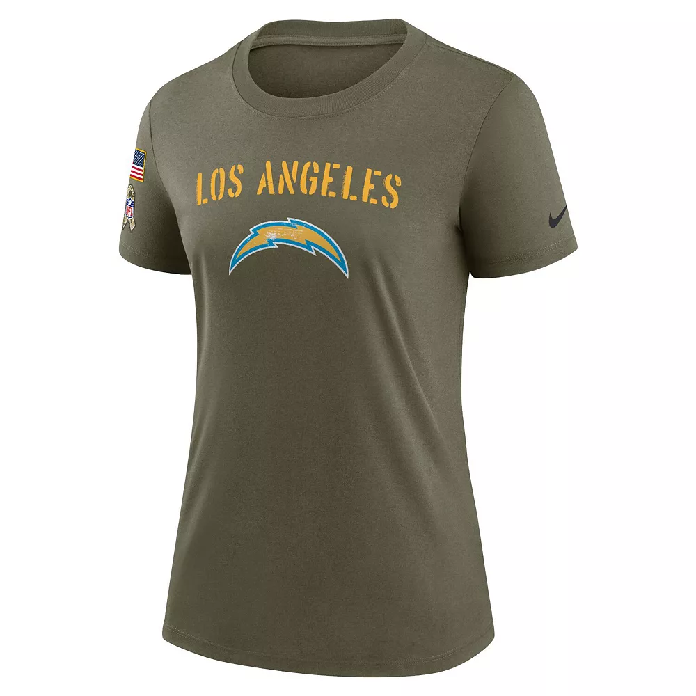Women's Nike Olive Los Angeles Chargers 2022 Salute To Service Legend T-Shirt 3 Women's Nike Olive Los Angeles Chargers 2022 Salute To Service Legend T-Shirt - Image 3