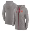 Women's Nike Heather Charcoal Tampa Bay Buccaneers Gym Vintage Full-Zip Hoodie