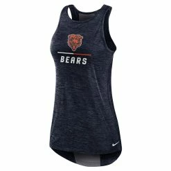 Women's Nike Navy Chicago Bears High Neck Performance Tank Top -Nike Clothing store 6160608 ALT2