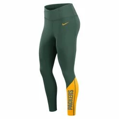 Women's Nike Green/Gold Green Bay Packers 7/8 Performance Leggings 5 Women's Nike Green/Gold Green Bay Packers 7/8 Performance Leggings -Nike Clothing store 6163730 ALT2