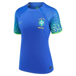 Women's Nike Blue Brazil National Team 2022/23 Away Breathe Stadium Replica Blank Jersey -Nike Clothing store 6164008 ALT2