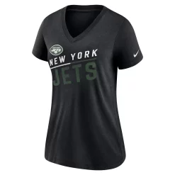 Women's Nike Black New York Jets Slant Logo Tri-Blend V-Neck T-Shirt 5 Women's Nike Black New York Jets Slant Logo Tri-Blend V-Neck T-Shirt -Nike Clothing store 6165473 ALT2