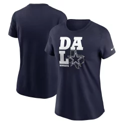 Women's Nike Navy Dallas Cowboys Hometown Collection Team T-Shirt