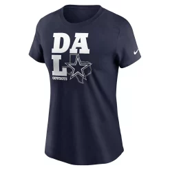 Women's Nike Navy Dallas Cowboys Hometown Collection Team T-Shirt -Nike Clothing store 6186169 ALT2
