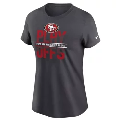 Women's Nike Anthracite San Francisco 49ers 2022 NFL Playoffs Iconic T-Shirt 5 Women's Nike Anthracite San Francisco 49ers 2022 NFL Playoffs Iconic T-Shirt -Nike Clothing store 6186405 ALT2