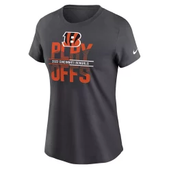 Women's Nike Anthracite Cincinnati Bengals 2022 NFL Playoffs Iconic T-Shirt -Nike Clothing store 6186506 ALT2