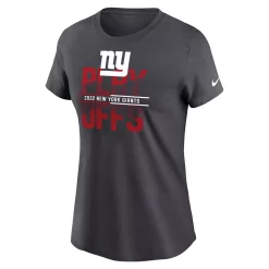 Women's Nike Anthracite New York Giants 2022 NFL Playoffs T-Shirt 5 Women's Nike Anthracite New York Giants 2022 NFL Playoffs T-Shirt -Nike Clothing store 6186527 ALT2