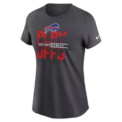Women's Nike Anthracite Buffalo Bills 2022 NFL Playoffs Iconic T-Shirt -Nike Clothing store 6186532 ALT2