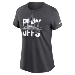 Women's Nike Anthracite Dallas Cowboys 2022 NFL Playoffs Iconic T-Shirt -Nike Clothing store 6186548 ALT2