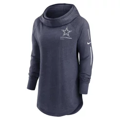 Women's Nike Navy Dallas Cowboys Minimal Statement Raglan Funnel Neck Pullover Hoodie -Nike Clothing store 6186773 ALT2