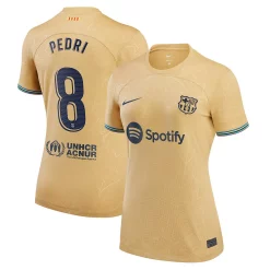 Women's Nike Pedri Gold Barcelona 2022/23 Away Replica Player Jersey