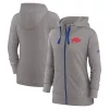 Women's Nike Heather Charcoal Buffalo Bills Gym Vintage Full-Zip Hoodie