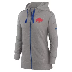 Women's Nike Heather Charcoal Buffalo Bills Gym Vintage Full-Zip Hoodie 5 Women's Nike Heather Charcoal Buffalo Bills Gym Vintage Full-Zip Hoodie -Nike Clothing store 6188827 ALT2
