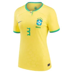 Women's Nike Thiago Silva Yellow Brazil National Team 2022/23 Replica Home Jersey -Nike Clothing store 6188967 ALT2
