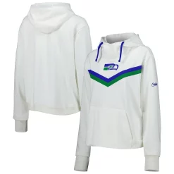 Women's Nike Cream Seattle Seahawks Historic Performance Pullover Hoodie