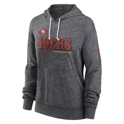 Women's Nike Heathered Charcoal San Francisco 49ers Team Spirit Gym Vintage Performance Pullover Hoodie 5 Women's Nike Heathered Charcoal San Francisco 49ers Team Spirit Gym Vintage Performance Pullover Hoodie -Nike Clothing store 6210343 ALT2