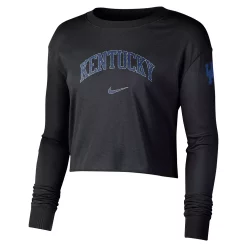 Women's Nike Black Kentucky Wildcats 2-Hit Cropped Long Sleeve Logo T-Shirt 5 Women's Nike Black Kentucky Wildcats 2-Hit Cropped Long Sleeve Logo T-Shirt -Nike Clothing store 6221293 ALT2