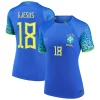 Women's Nike Gabriel Jesus Blue Brazil National Team 2022/23 Replica Away Jersey