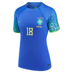 Women's Nike Gabriel Jesus Blue Brazil National Team 2022/23 Replica Away Jersey -Nike Clothing store 6221720 ALT2