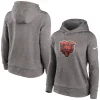 Women's Nike Heathered Charcoal Chicago Bears Performance Pullover Hoodie