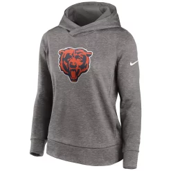 Women's Nike Heathered Charcoal Chicago Bears Performance Pullover Hoodie -Nike Clothing store 6221790 ALT2